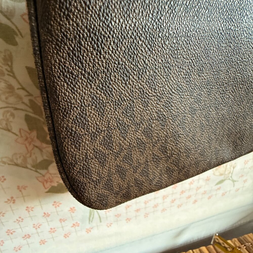 Michael Kors Fulton Flap Crossbody Brown MK Monogram NWOT - Picture 5 of 12